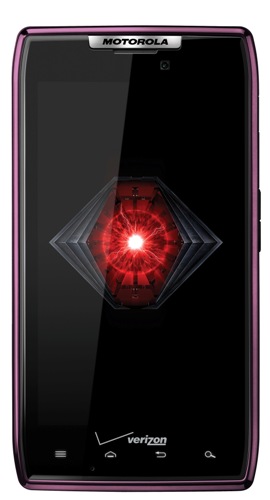 Фиолетовый смартфон Motorola DROID RAZR