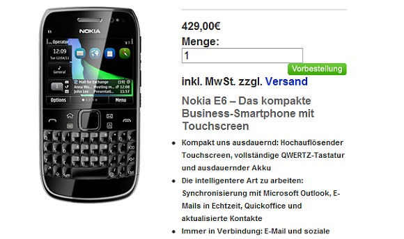 Nokia-e6-pre-order